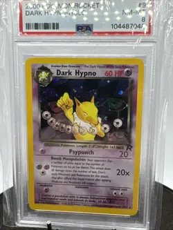 2000 POKEMON ROCKET #9 DARK HYPNO-HOLO PSA NM-MT 8 - Image 3
