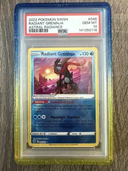 PSA 10 Radiant Greninja #046/189 Sword & Shield Astral Radiance 2022 Pokemon TCG - Image 1
