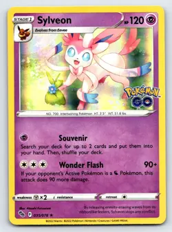 Sylveon 035/078 Holo Rare Pokemon GO Pokemon Holo Near Mint - Image 1