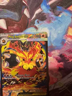 Pokemon ME: Ascended Heroes Mega Emboar ex 273/217 Special Illustration Rare SIR - Image 4