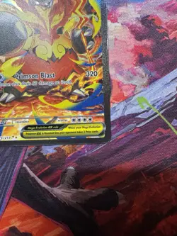 Pokemon ME: Ascended Heroes Mega Emboar ex 273/217 Special Illustration Rare SIR - Image 5
