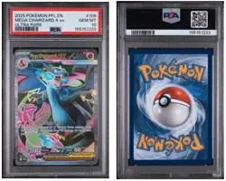 2025 POKEMON PFL EN PHANTASMAL FLAMES ULTRA RARE #109 MEGA CHARIZARD X EX PSA 10 - Image 1