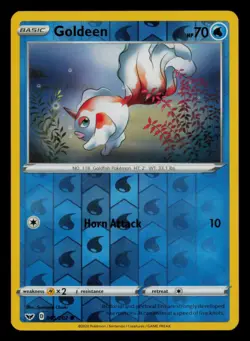 Goldeen 045/202 Common Sword & Shield Pokemon Reverse Holo Near Mint - Image 1