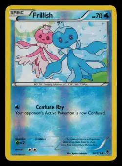 Frillish 20/119 Common Phantom Forces Pokemon Reverse Holo Near Mint - Image 1