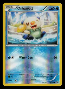 Oshawott 30/114 Common Steam Siege Pokemon Reverse Holo Near Mint - Image 1