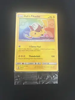 Pokemon TCG Ash's Pikachu TCG SM108 2017 Promo 'I Choose You' NM Sealed - Image 1