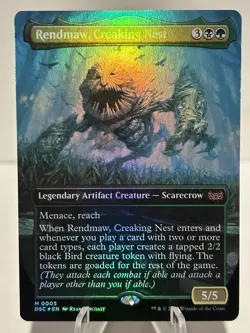 Rendmaw, Creaking Nest (Borderless) 5 M Commander: Duskmourn FOIL NM MTG - Image 1
