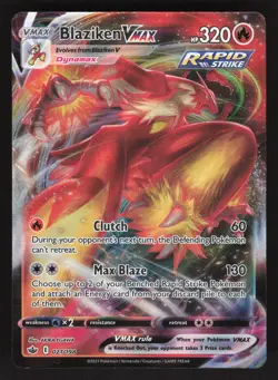 Blaziken VMAX 021/198 Pokemon TCG SWSH06: Chilling Reign NM - Image 1