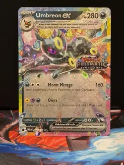 Pokemon Umbreon EX Prismatic Evolutions Stamped 060/131 Double Rare Holo - Image 1