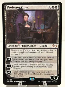 Professor Onyx 153 M Commander: Duskmourn: House of Horror NM MTG - Image 1