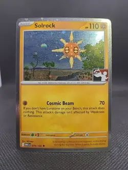Pokemon TCG Solrock Cosmos Holo Prize Pack Series 8 MEG 075/132 NM - Stamped - Image 1