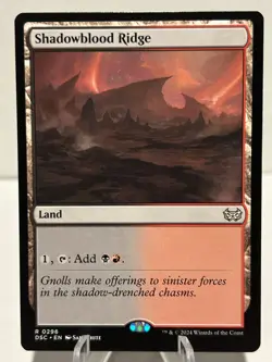 Shadowblood Ridge 296 R Commander: Duskmourn: House of Horror NM MTG - Image 1