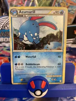Azumarill 2/123 Pokemon Heart Gold Soul Silver Holo LP - Image 1