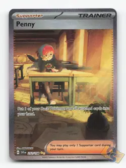 Pokemon TCG - Penny 252/198 Near Mint Special Illustration Rare Scarlet & Violet - Image 1