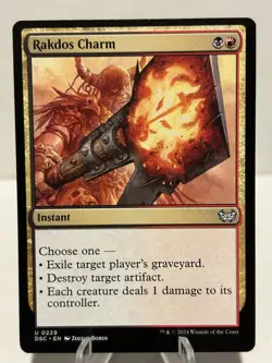 Rakdos Charm 229 U Commander: Duskmourn: House of Horror NM MTG - Image 1
