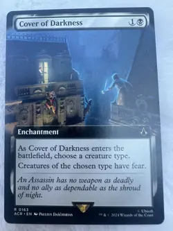 MTG Cover of Darkness #0163 Ext. Art R Universes Beyond: Assassin’s Creed (ACR) - Image 1