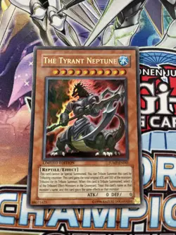 YUGIOH! The Tyrant Neptune - Shonen Jump-EN041 - Ultra Rare Limited Near Mint! - Image 1
