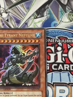 YUGIOH! The Tyrant Neptune - Shonen Jump-EN041 - Ultra Rare Limited Near Mint! - Image 2