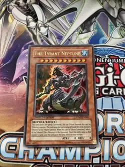 YUGIOH! The Tyrant Neptune - Shonen Jump-EN041 - Ultra Rare Limited Near Mint! - Image 4