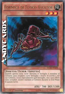 FORMICA DI FUOCO ASCATOR • (Fire Ant Ascator) • Rara • LC5D IT224 • 1Ed • YUGIOH - Image 1