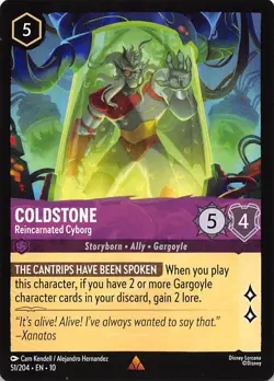 Coldstone Reincarnated Cyborg 51/204 Whispers in the Well Disney Lorcana - Image 1