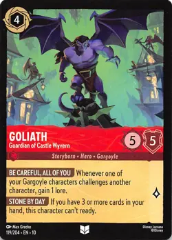 Goliath Guardian of Castle Wyvern 119/204 Whispers in the Well Disney Lorcana - Image 1