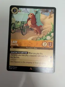 Disney Lorcana ~ Lady - Family Dog 11/204 ~ Foil ~ Reign of Jafar ~ Rare NM - Image 1
