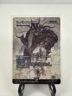 MTG Magic Final Fantasy - Cloudsea Djinn Nyxbloom Ancient 0016 Mythic Rare NM 16 - Image 1
