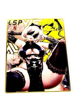 2B - Goddess Story Gold METAL Card - Maiden Party - Serial Number #170/200 Anime - Image 1