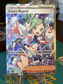 Pokemon Card TCG - Lisia's Appeal 234/191 Ultra Rare Full Art Surging Sparks NM - Image 1