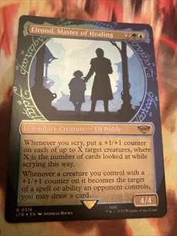 MTG Elrond, Master of Healing The Lord of the Rings SHOWCASE FOIL NM - Image 1