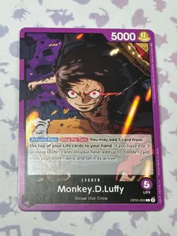 Monkey.D.Luffy OP05-060 L One Piece Card Game Awakening of the New Era NM ENG - Image 1