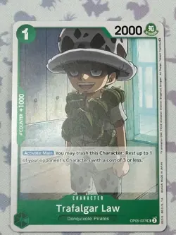 Trafalgar Law OP05-027 UC One Piece Card Game Awakening of the New Era NM ENG - Image 1