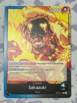 Sakazuki OP05-041 L One Piece Card Game Awakening of the New Era NM English - Image 1