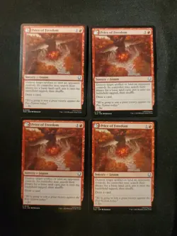 4x Price of Freedom MTG Avatar: The Last Airbender NM Magic Regular Playset - Image 1