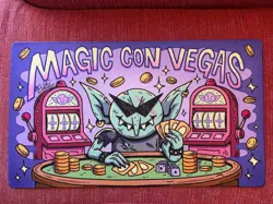 MTG MagicCon Las Vegas 2026 Wizard of Barge Con Exclusive Goblin Signed Playmat - Image 1