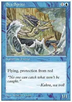 Sea Sprite - Light Play MTG 5th Edition - Image 1