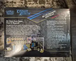 POKEMON CENTER CROWN ZENITH ETB FACTORY SEALED SMALL TEAR - Image 2