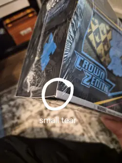 POKEMON CENTER CROWN ZENITH ETB FACTORY SEALED SMALL TEAR - Image 3