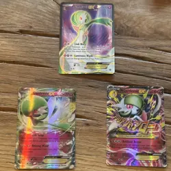 Pokemon Gardevoir EX & Mega Gardevoir EX XY Full Art Holo Lot - 3 Cards - Image 1