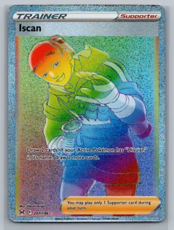 Iscan (Secret) SWSH11: Lost Origin #207/196 Secret Rare,Holo Pokemon Card - Image 1