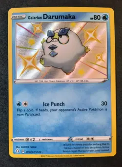 Pokemon Galarian Darumaka 023/122 Holo SV Shining Fates - Image 1