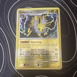 Pokemon TCG Jolteon Rare Reverse Holo Rising Rivals 26/111 80 HP Quick Attack - Image 1