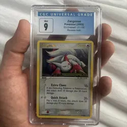 2005 Pokemon EX Emerald Zangoose Reverse Foil 21/106 CGC 9 Mint - Image 1