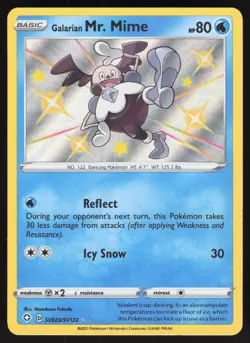 Galarian Mr. Mime SV020/SV122 Shiny Rare Shining Fates Shiny Vault Pokemon NM - Image 1