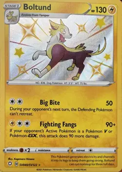 Boltund SV040/SV122 Shiny Rare Shining Fates Shiny Vault Pokemon NM - Image 1