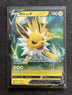 Blitza Jolteon V Promo Black Star Swsh 151 Pokemon Pokemon Eeveeloution - Image 1