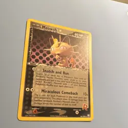 Pokemon TCG Rocket's Meowth Team Rocket Returns Reverse Holo Nintendo 2004 - Image 3