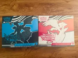 Pokemon TCG. White Flare and Black Bolt ETB’s Lot Of Two Factory Sealed - Image 1