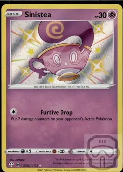 Sinistea SV052/SV122 Shiny Rare Shining Fates Shiny Vault Pokemon Holo NM/M - Image 3